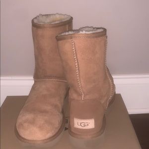 Mid Calf boots. Barely used UGGS-chestnut color!!